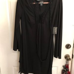 Bisou Bisou Black dress L NWT